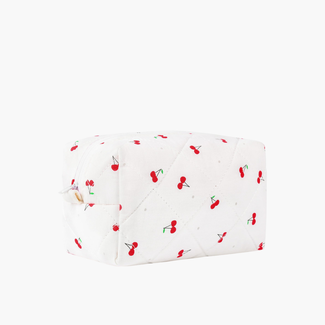 Kirsch-Make-up-Tasche