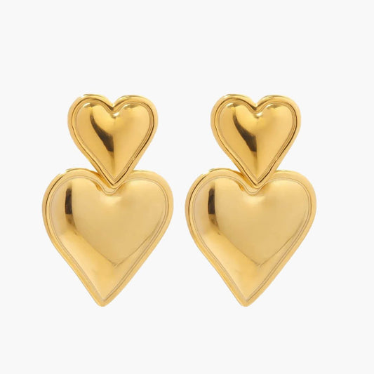 Cluaise Miley Heart plátáilte óir 14K